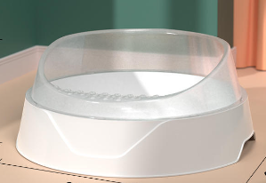 Large Semi-Enclosed Cat Litter Box with Shovel