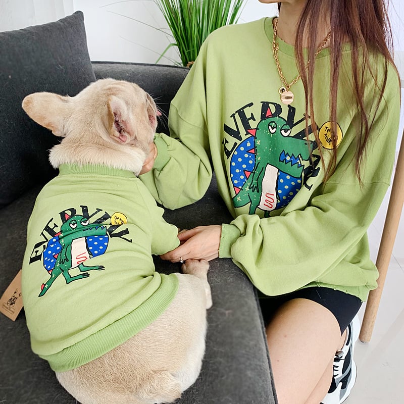Pet Parent-Child Matching Panda Print Dog Clothes